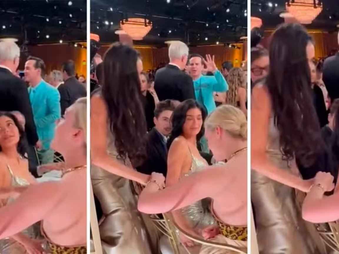 Filha de Demi Moore defende a mãe após vídeo controverso no Globo de Ouro viralizar