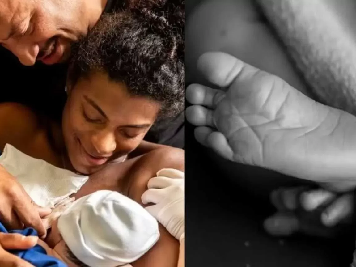 Fernanda Garay anuncia o nascimento da filha Aurora com mensagem emocionada