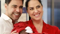 Graciele Lacerda mostra novas fotos da filha recém-nascida, Clara