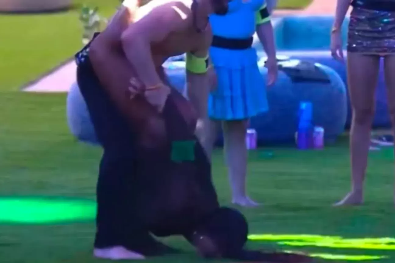 Gracyanne Barbosa leva tombo durante festa do BBB 25 e cena vira viral
