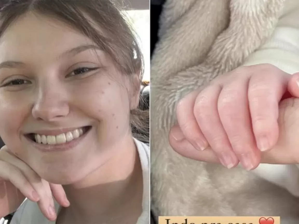 Isabel Veloso comemora alta hospitalar do filho Arthur após quase um mês na UTI neonatal