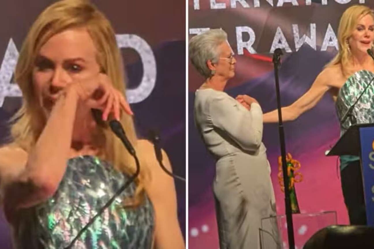 Nicole Kidman se emociona ao dedicar prêmio do Festival de Palm Springs à mãe falecida