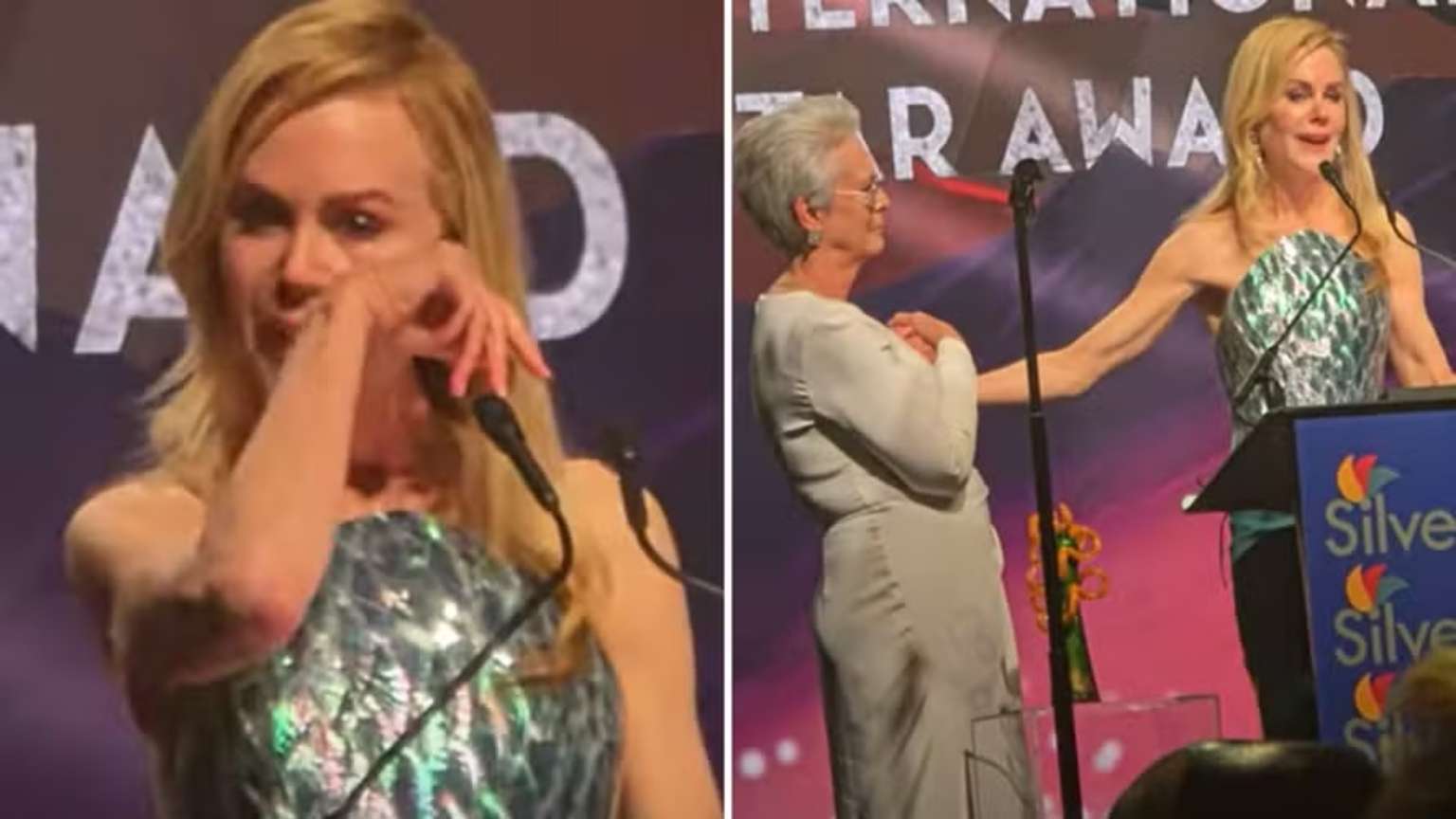 Nicole Kidman se emociona ao dedicar prêmio do Festival de Palm Springs à mãe falecida