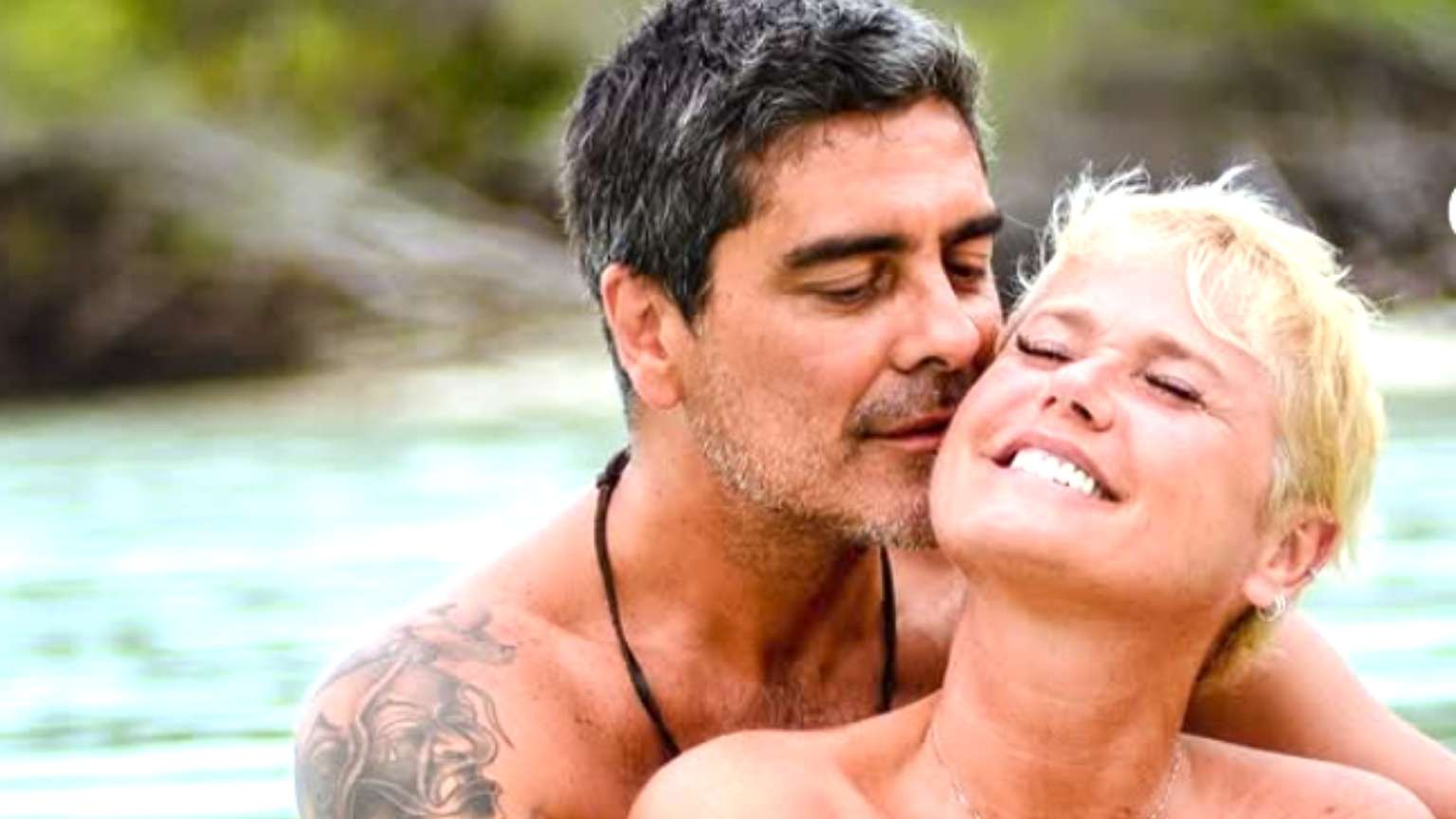 Xuxa Meneghel e Junno Andrade celebram 12 anos de relacionamento com declarações emocionantes