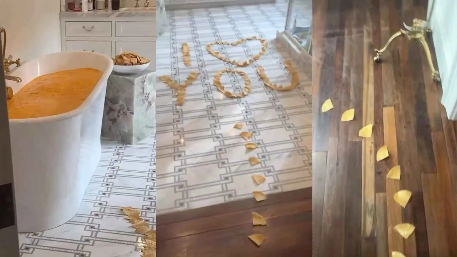 Benny Blanco surpreende Selena Gomez com banheira cheia de queijo no Dia dos Namorados