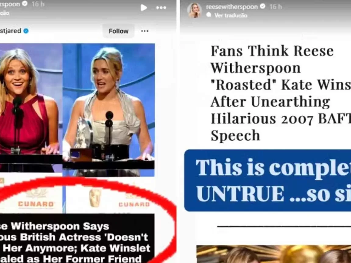Reese Witherspoon nega rumores de rixa com Kate Winslet após entrevista polêmica
