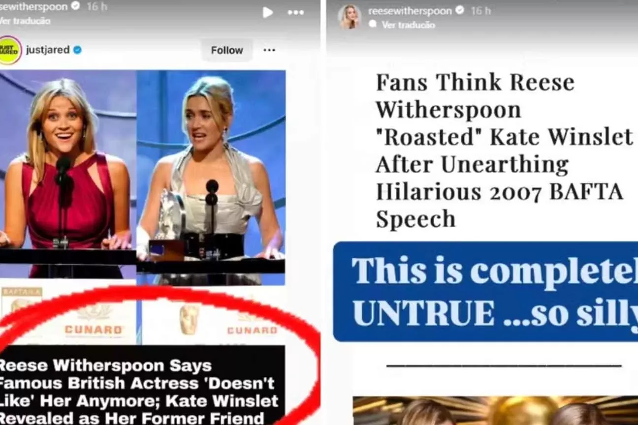 Reese Witherspoon nega rumores de rixa com Kate Winslet após entrevista polêmica