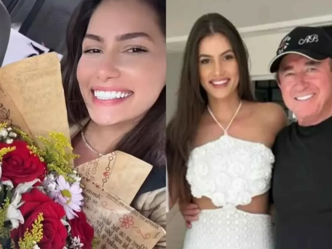 Noiva de Amado Batista, Miss Mato Grosso, exibe presente após 