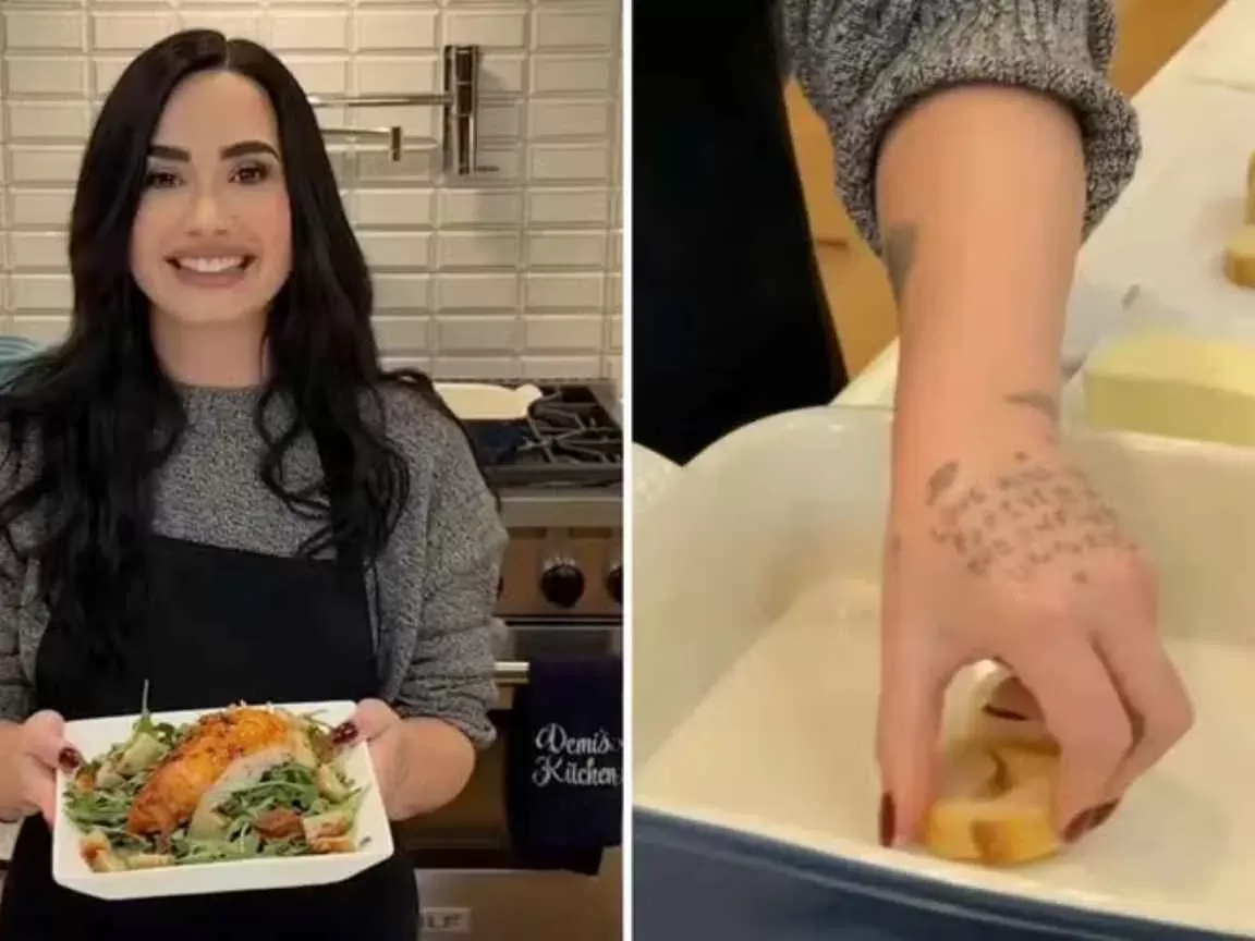 Demi Lovato responde preocupação de fãs sobre tremores nas mãos em vídeo de culinária
