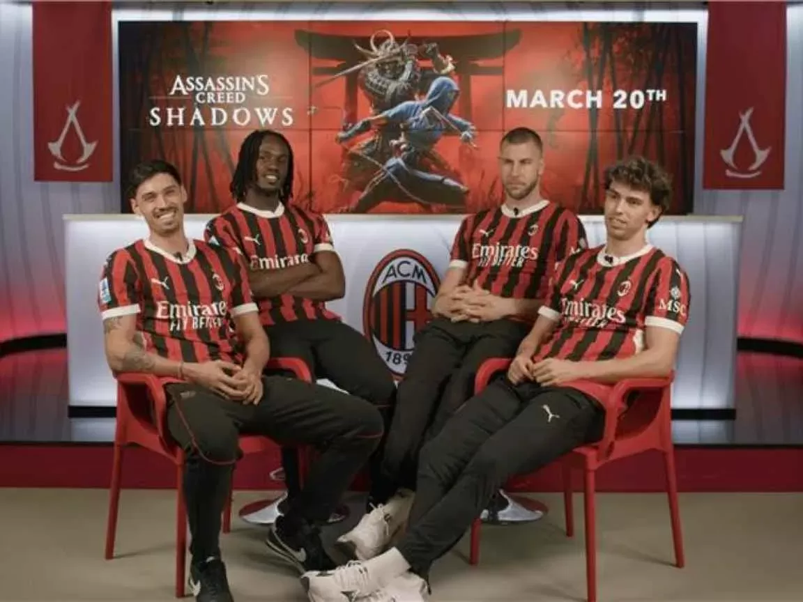 Jogadores do AC Milan testam Assassin’s Creed Shadows antes do lançamento mundial
