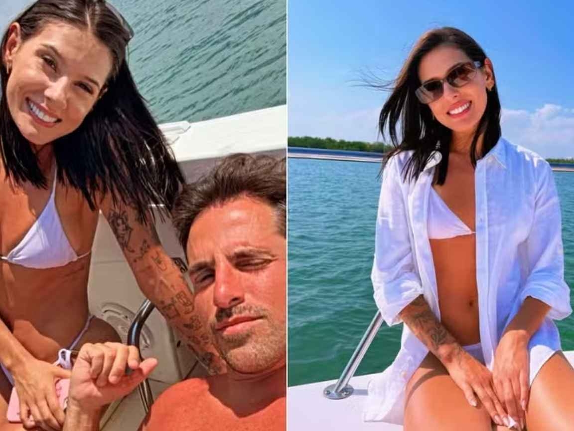 Ana Castela passeia de barco com empresário nos EUA
