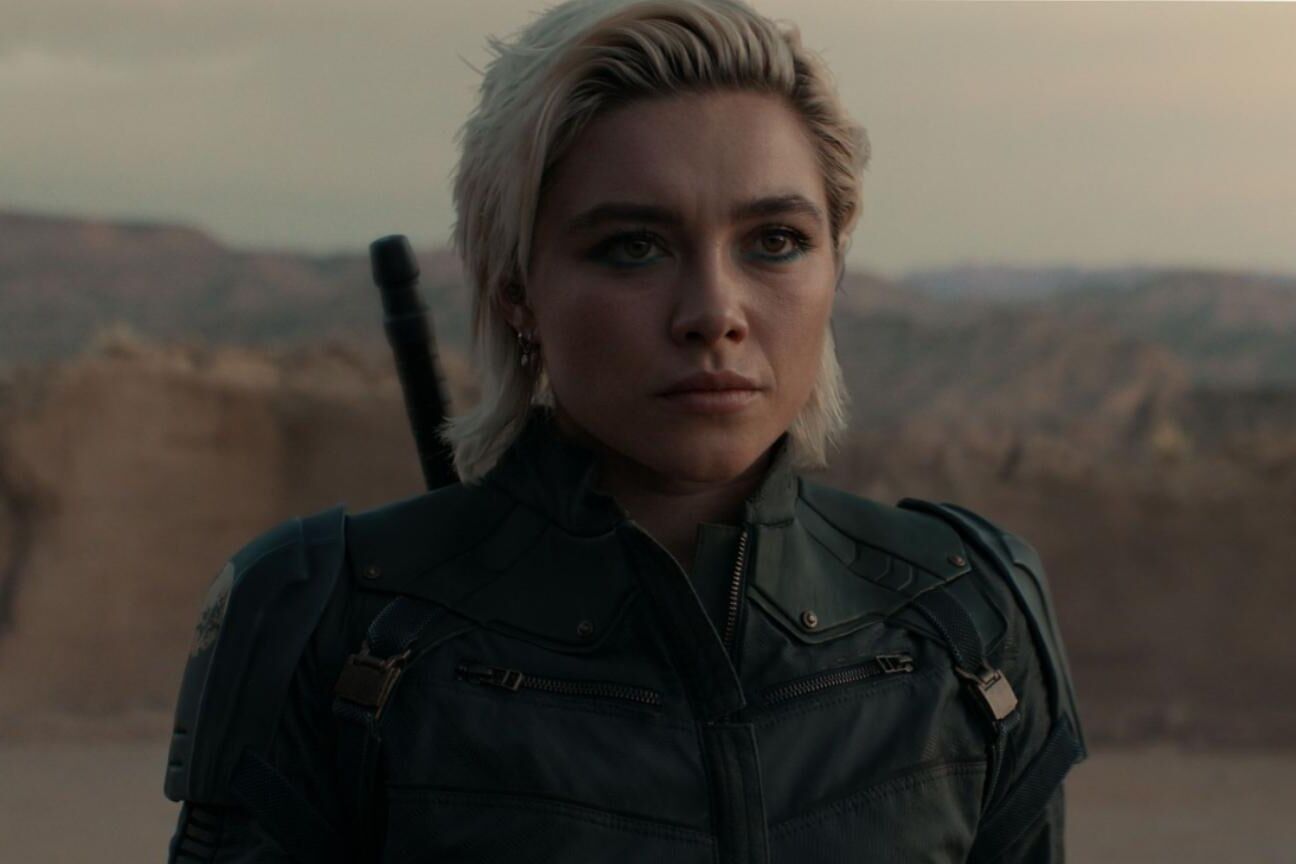 Florence Pugh salta do segundo prédio mais alto do mundo para cena em