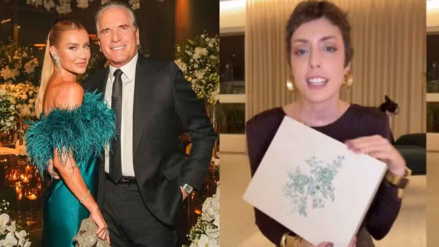 Ana Paula Siebert e Roberto Justus renovam votos em festa com convite de luxo