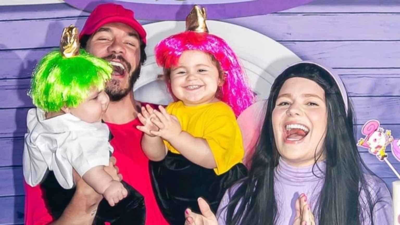 Viih Tube comemora 5 meses de Ravi com festa temática de 'Os Padrinhos Mágicos'