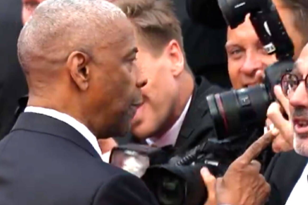 Denzel Washington se irrita com fotógrafo em Cannes após ser tocado sem permissão