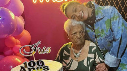 Juliana Paes celebra os 100 anos da avó Íris em festa especial no Dia das Mães