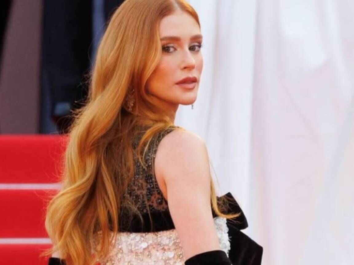 Marina Ruy Barbosa brilha no tapete vermelho de Cannes com look belíssimo