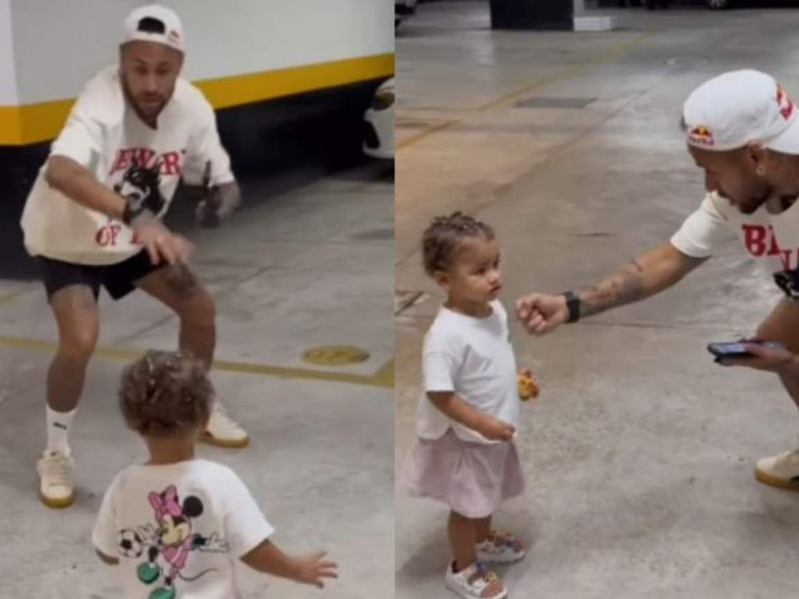 Neymar Jr. encanta fãs ao dançar e cantar música de 'Moana' com a filha Mavie; veja!