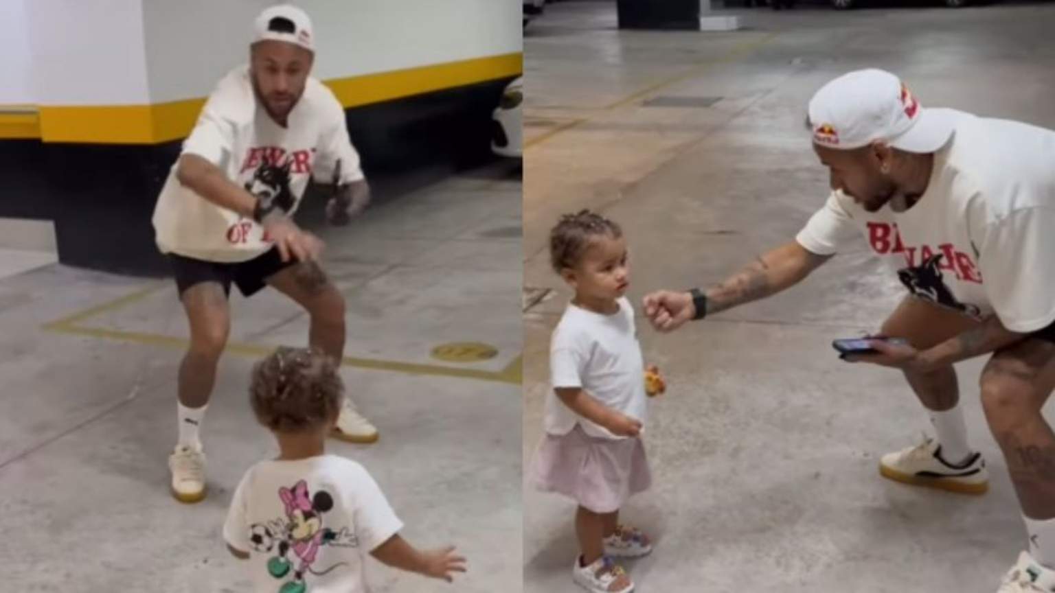 Neymar Jr. encanta fãs ao dançar e cantar música de 'Moana' com a filha Mavie; veja!