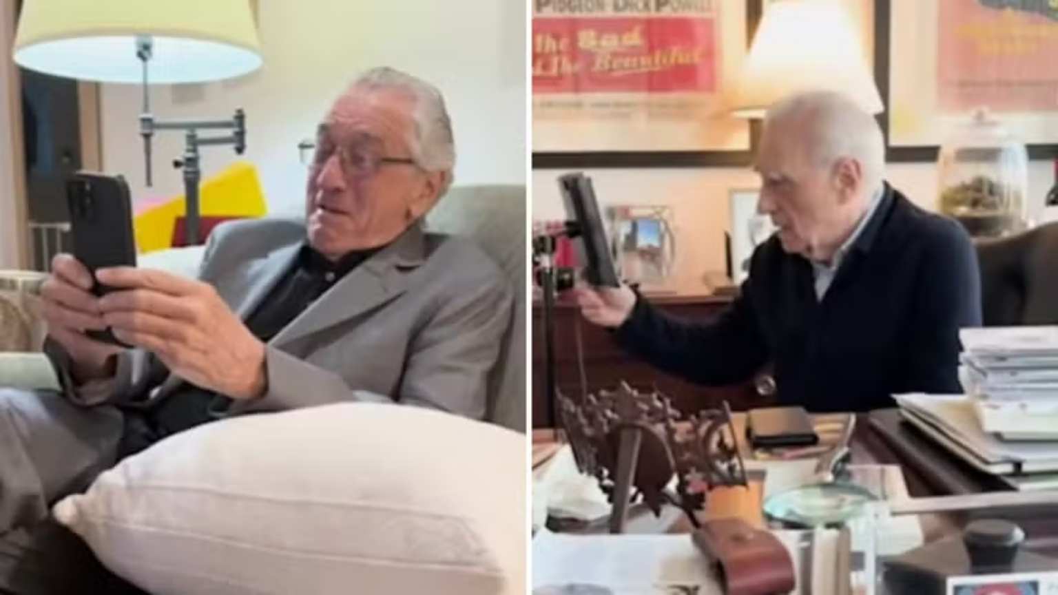 De Niro liga para Scorsese só para dar