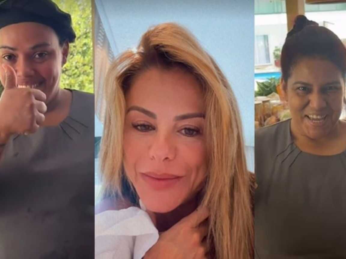 Poliana Rocha, esposa de Leonardo, inicia 'desafio de dieta' com funcionárias e gera debate