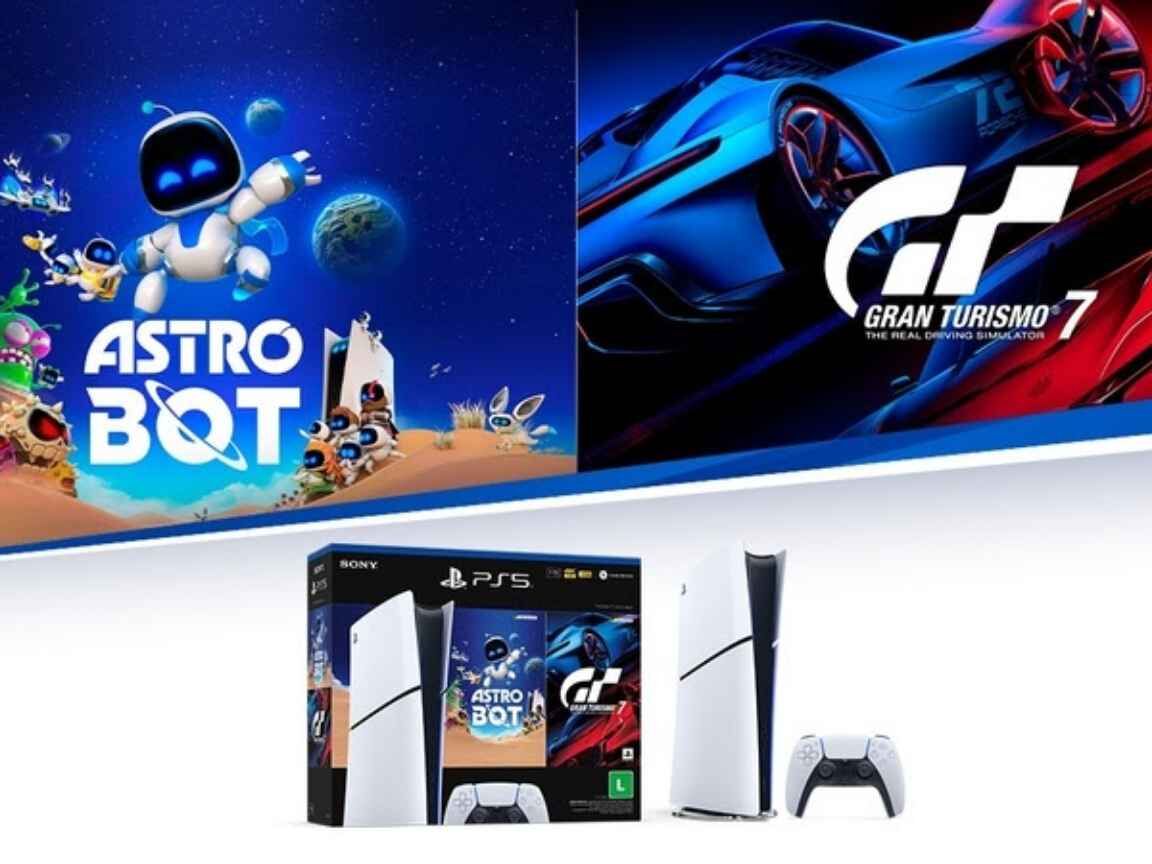 PlayStation lança novo bundle do PS5 com o Jogo do Ano 'Astro Bot' e 'Gran Turismo 7'