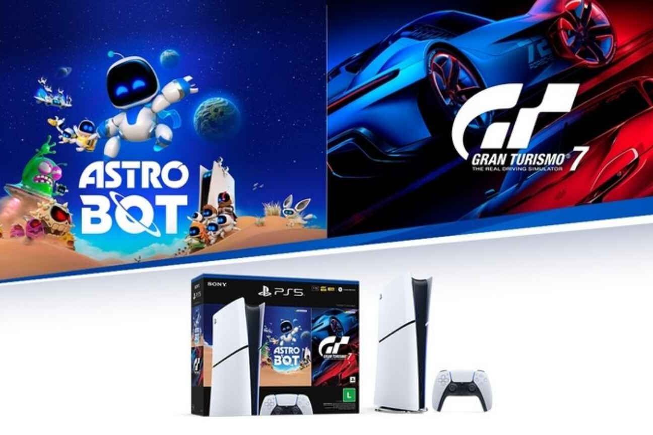 PlayStation lança novo bundle do PS5 com o Jogo do Ano 'Astro Bot' e 'Gran Turismo 7'