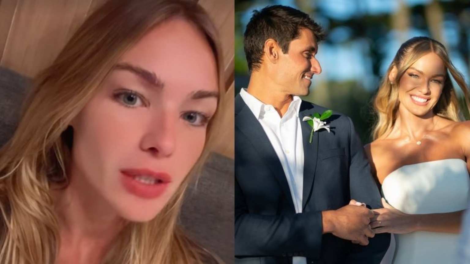 Bárbara Heck rebate críticas por ausência de bolo em casamento: 'Um bolo significa o amor?'