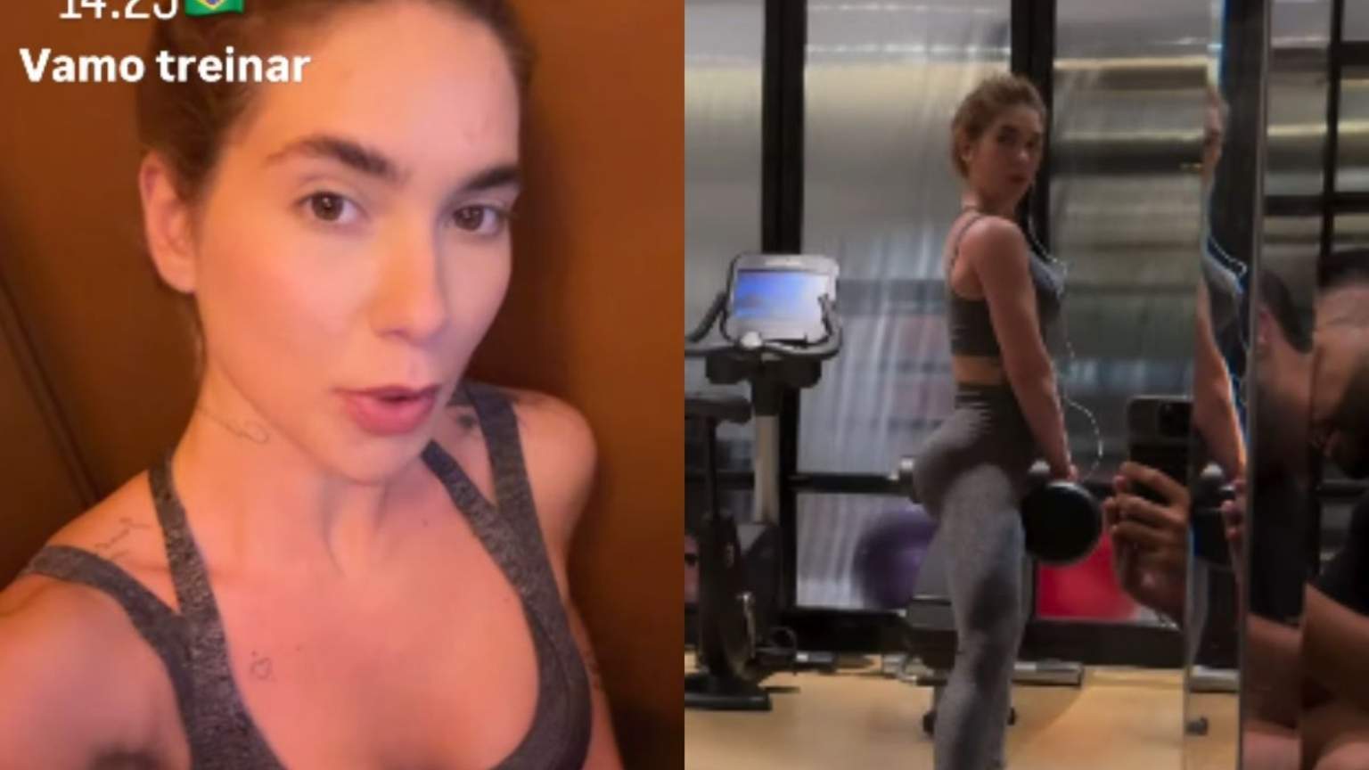 Virginia Fonseca treina em hotel de luxo na China após viagem de 35 horas