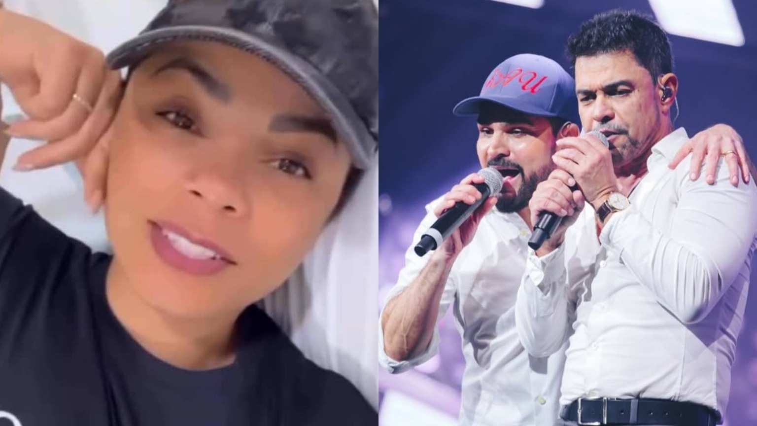 Após polêmica, Zezé Di Camargo demite backing vocal e apresenta nova integrante da equipe