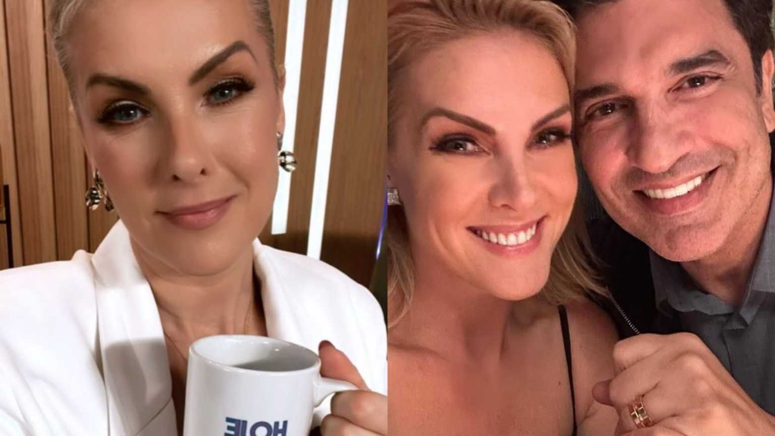 Ana Hickmann volta ao 'Hoje em Dia' após cirurgia de Edu Guedes: 'Ele está bem e forte'