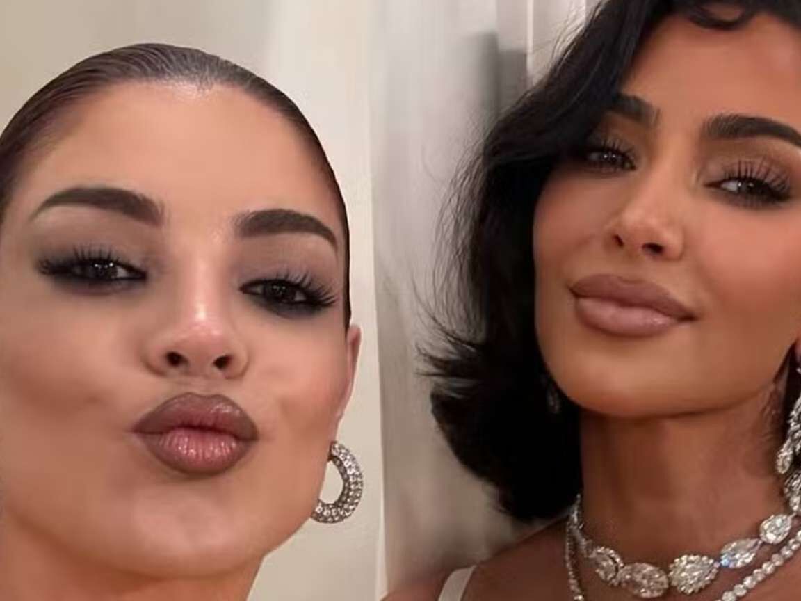 Gkay realiza sonho e tieta Kim Kardashian em Paris: 'Um momento de fã'