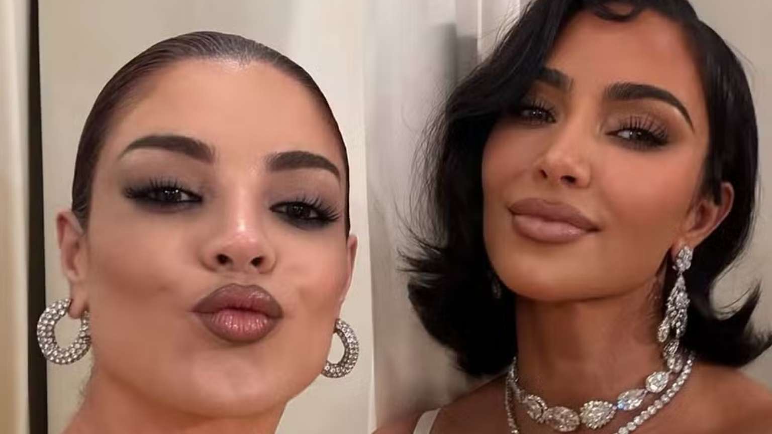 Gkay realiza sonho e tieta Kim Kardashian em Paris: 'Um momento de fã'