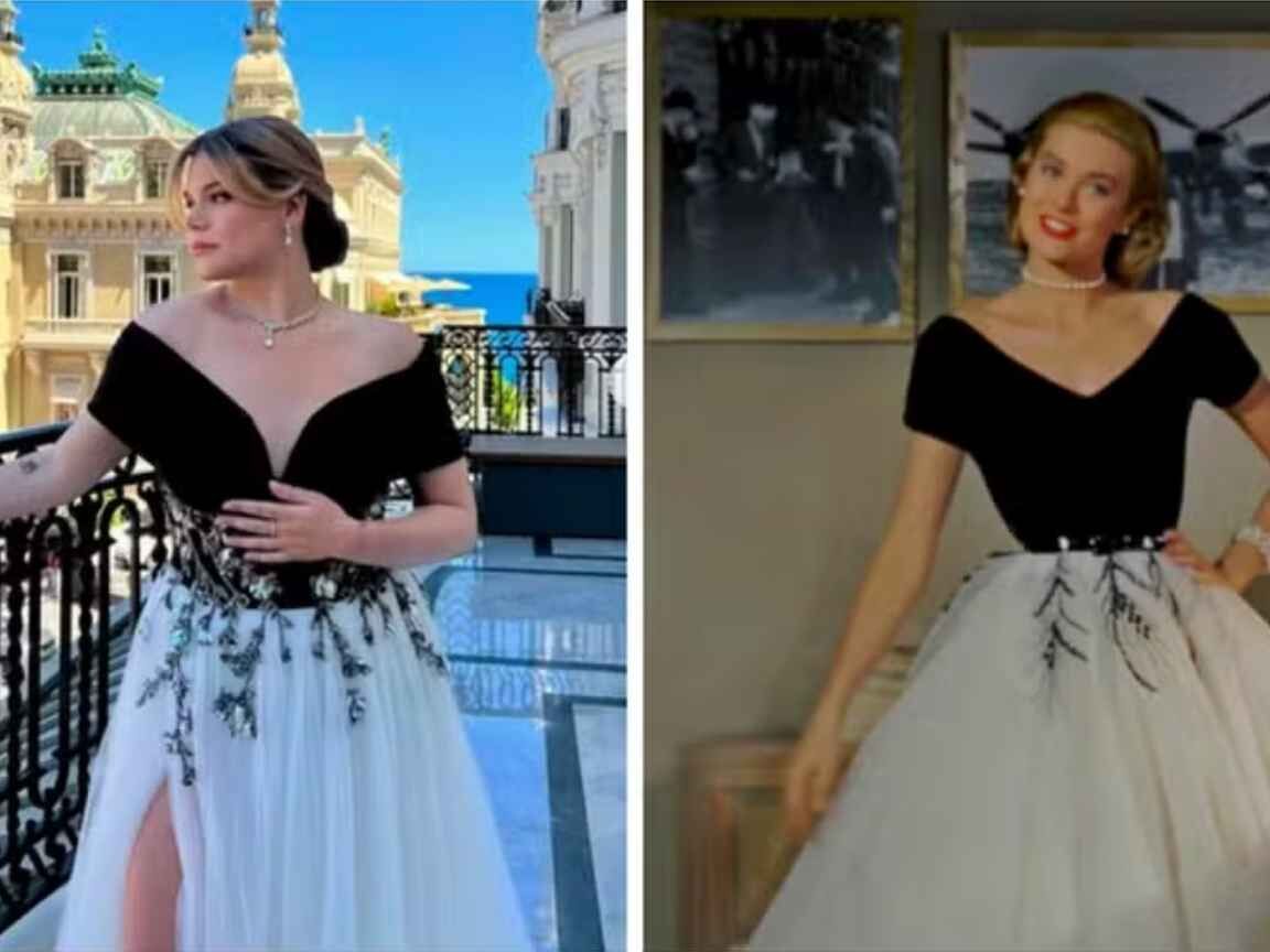 Neta de Grace Kelly recria look icônico de 'Janela Indiscreta' e encanta a web