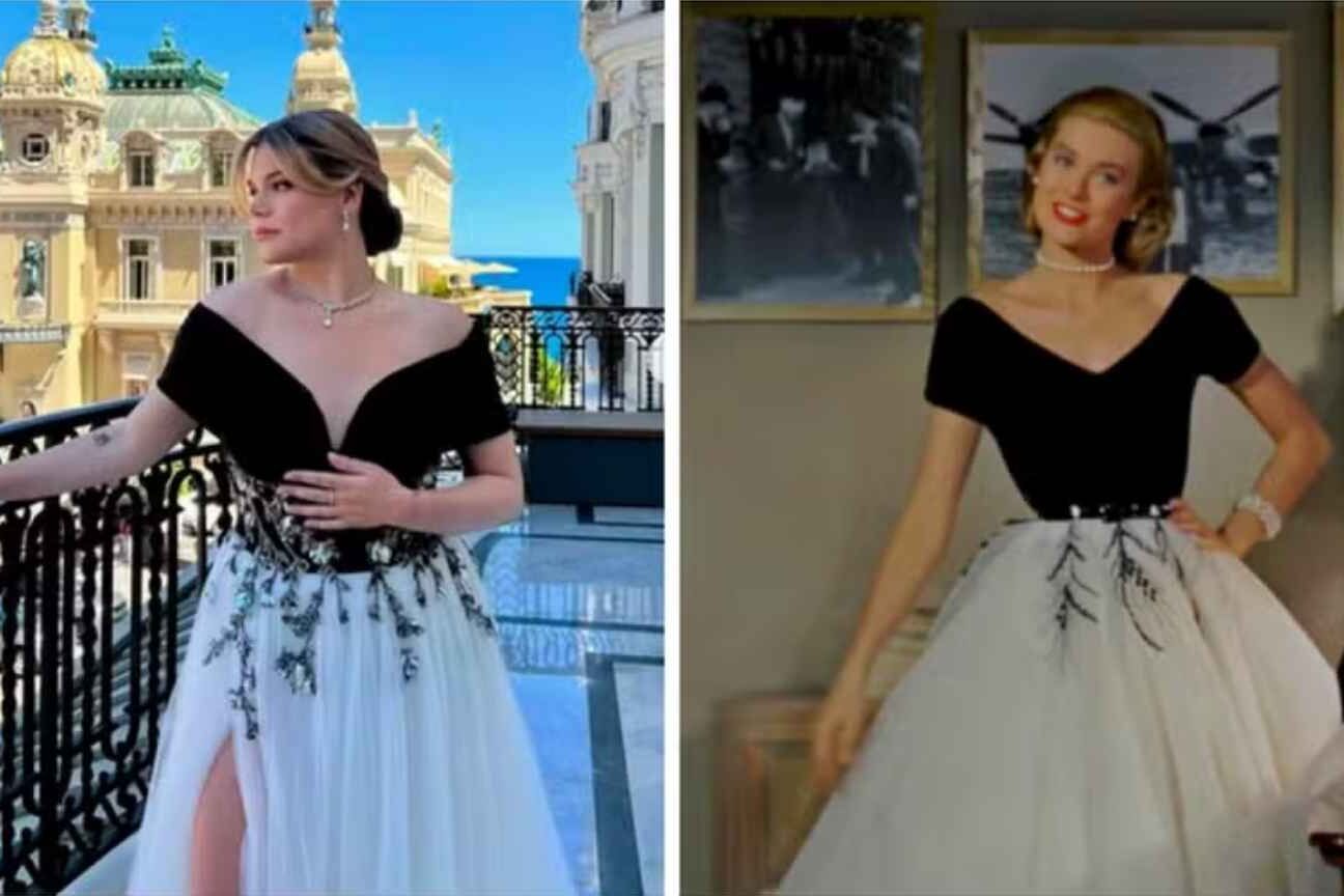 Neta de Grace Kelly recria look icônico de 'Janela Indiscreta' e encanta a web