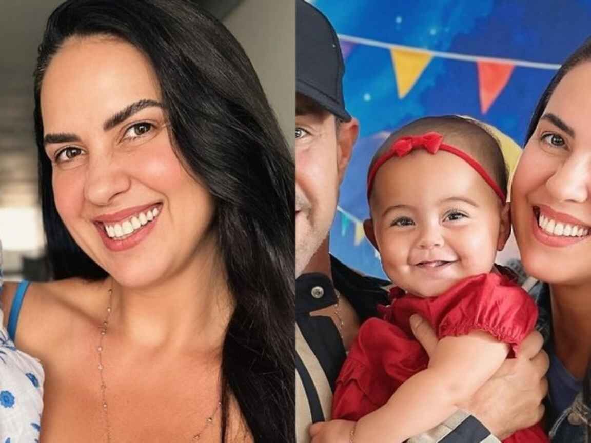 Graciele Lacerda encanta com fotos da 1ª viagem da filha, Clara, ao Nordeste