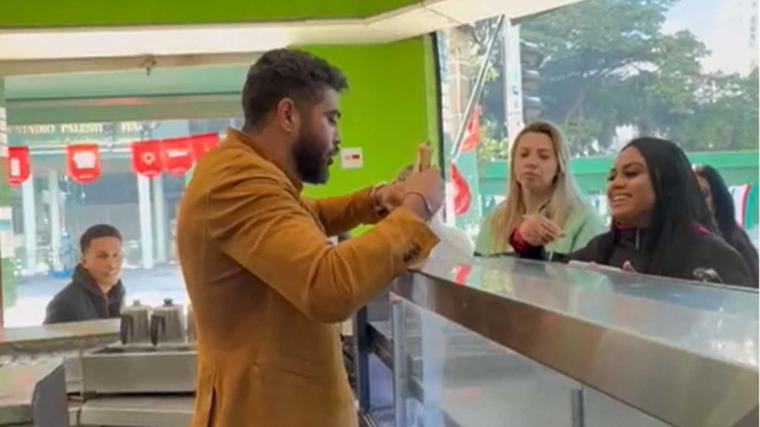 'Inimigo do fim', Henrique estende festa em padaria após show e serve salgados para fãs