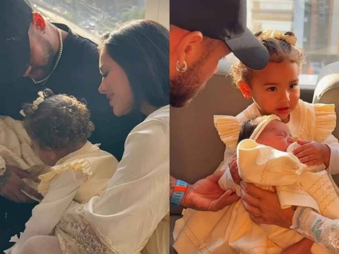 'Minha vida todinha': Bruna Biancardi se derrete ao mostrar encontro das filhas, Mavie e Mel