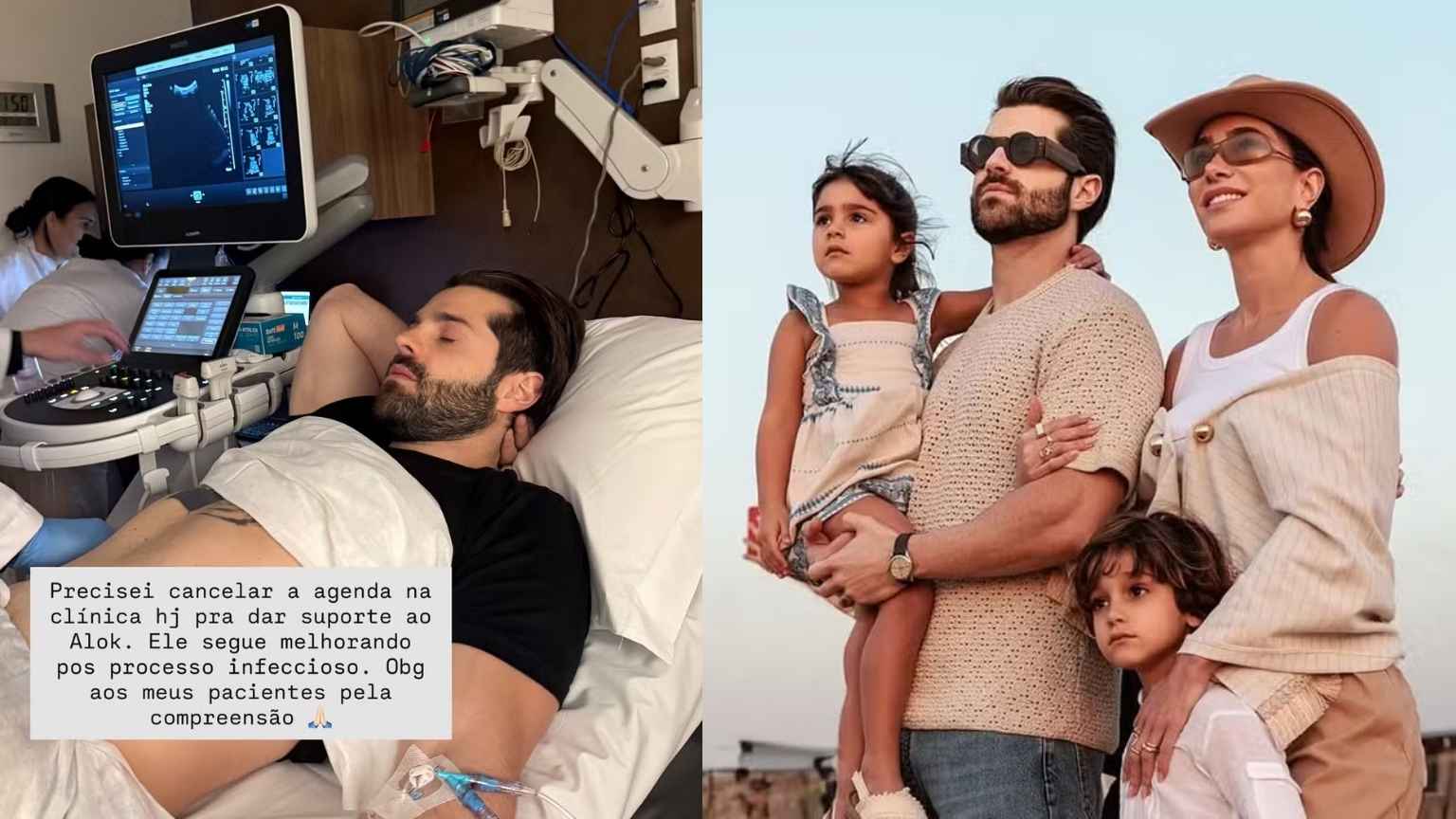 Alok passa por problema de saúde e esposa cancela agenda para apoiá-lo