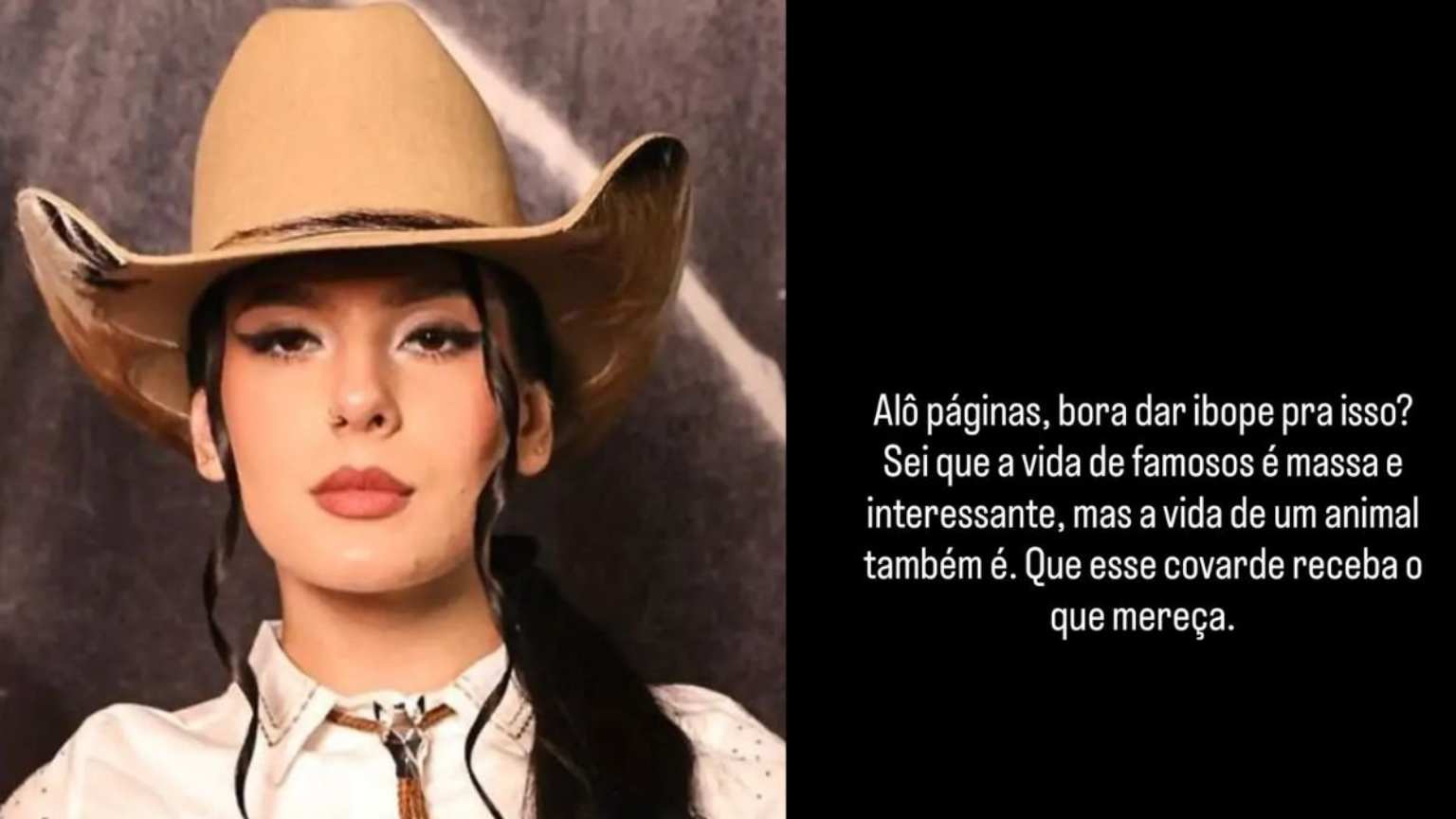 Ana Castela denuncia maus-tratos absurdos a cavalo e pede: 'Me ajudem a deixar esse covarde famoso'