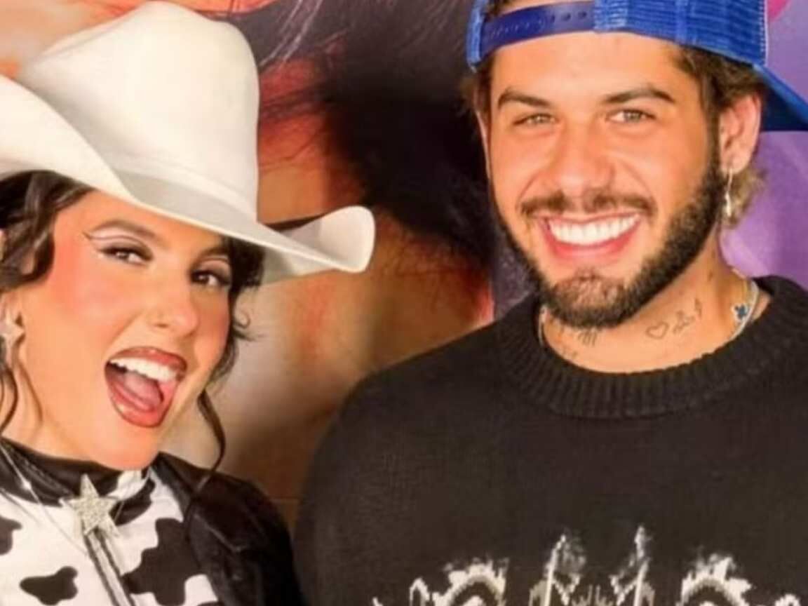 Zé Felipe surpreende em show de Ana Castela e público pede 'beijo'