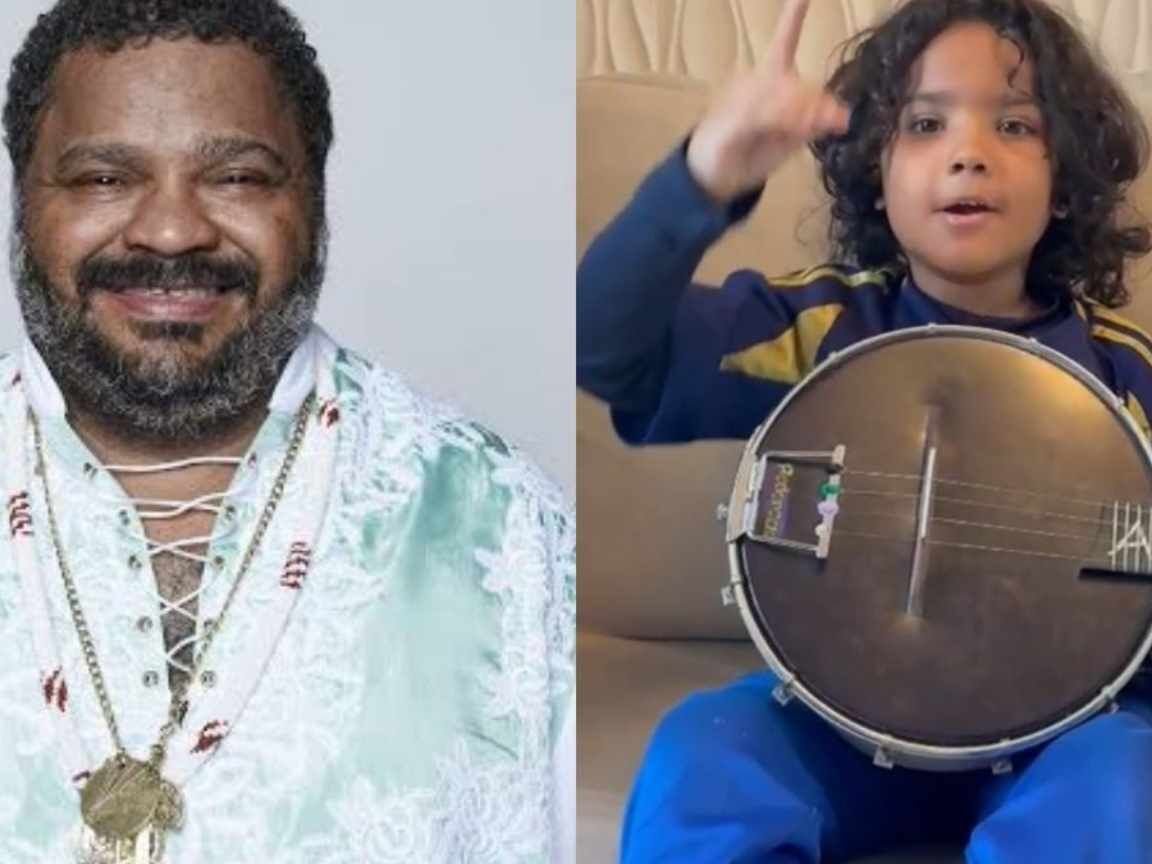 Neto de Arlindo Cruz, de 5 anos, se despede do avô em vídeo emocionante: 'Virou uma estrelinha'