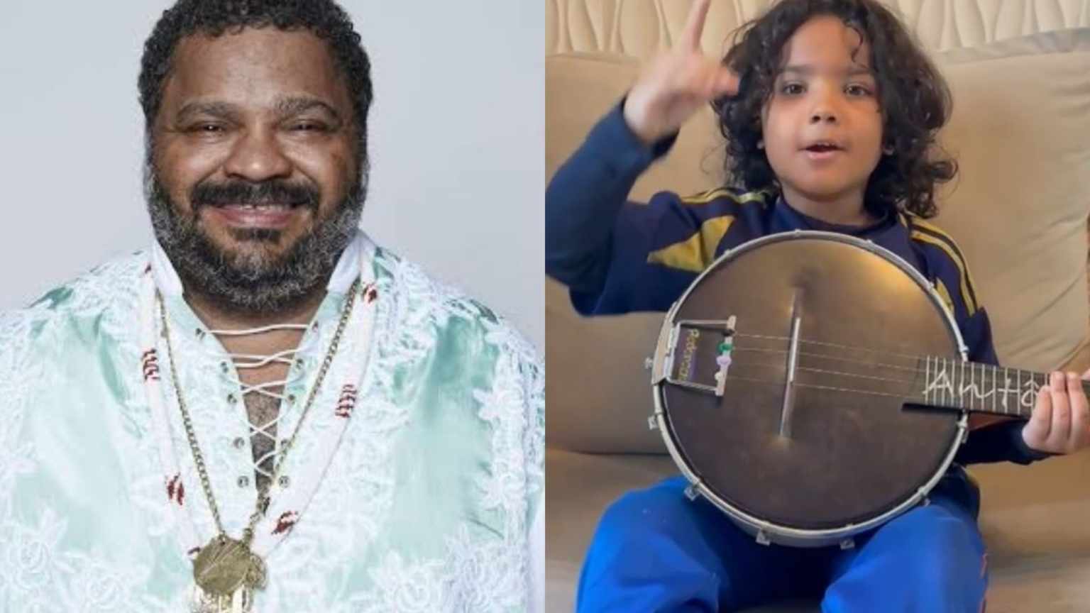 Neto de Arlindo Cruz, de 5 anos, se despede do avô em vídeo emocionante: 'Virou uma estrelinha'