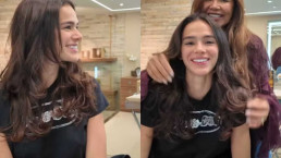 Bruna Marquezine usa 'baby tee' de ex, João Guilherme, e agita a web