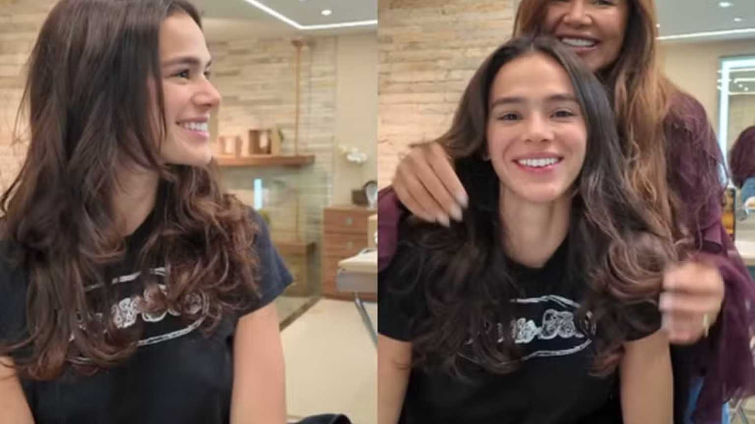 Bruna Marquezine usa 'baby tee' de ex, João Guilherme, e agita a web