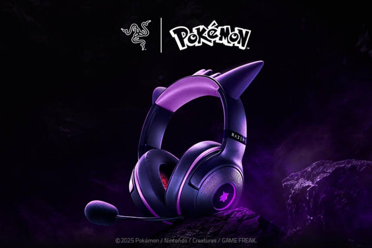Razer anuncia headset Kraken Kitty V2 com tema do Pokémon Gengar