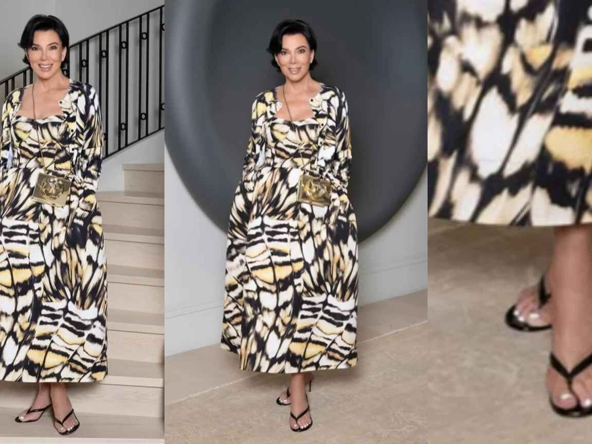 Kris Jenner é acusada de erro de Photoshop após foto em que parece ter seis dedos no pé