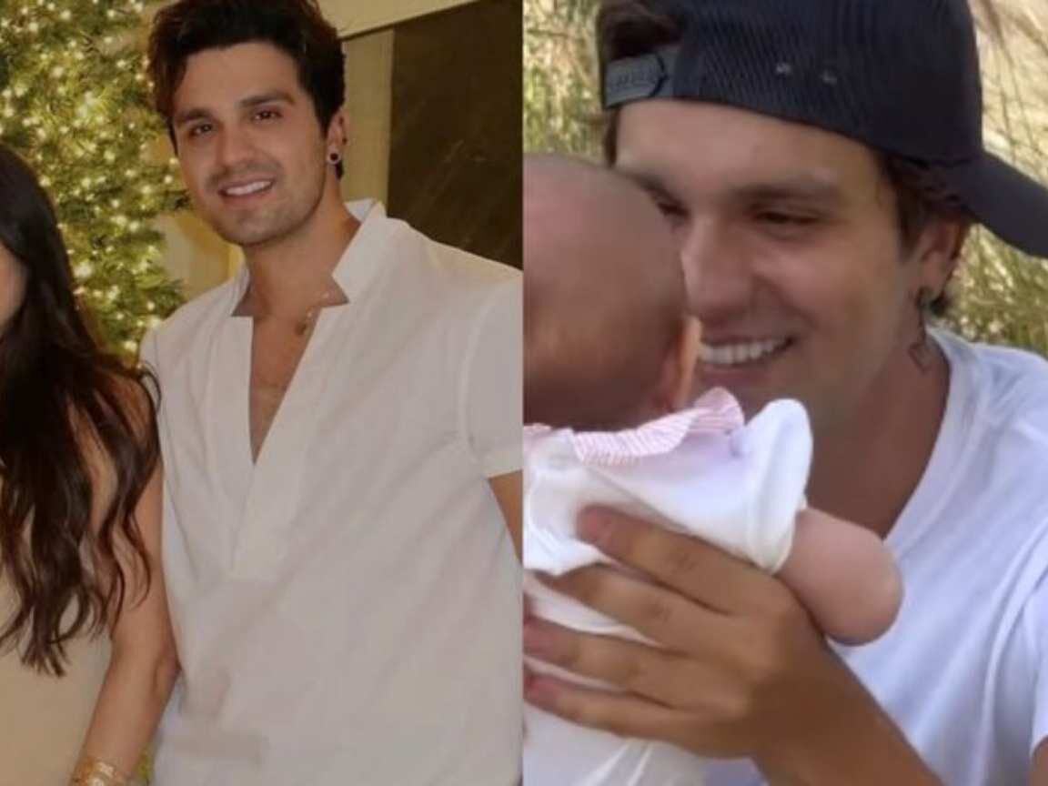 Luan Santana comemora primeiro Dia dos Pais com fotos raras da filha, Serena