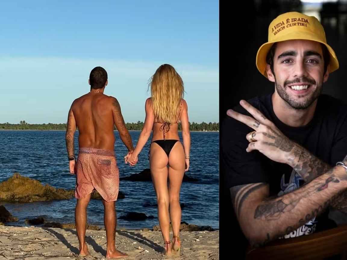 Pedro Scooby é confundido com Zeca Pagodinho em homenagem de aniversário de Cíntia Dicker