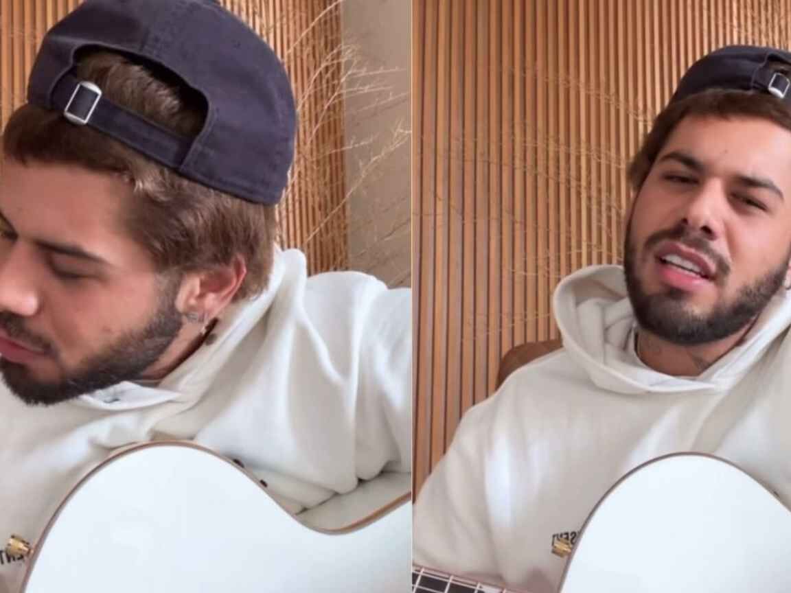 Zé Felipe posta vídeo cantando música de sofrência e gera especulações: 'Não sei viver sozinho'